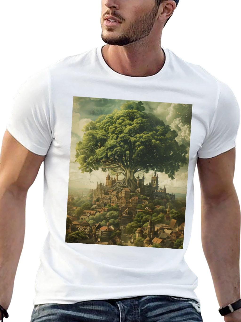 Enchanted Tree City Graphic Tee