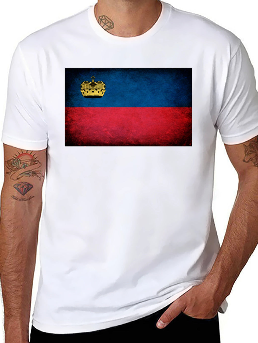 Liechtenstein Flag T-Shirt - Classic Design