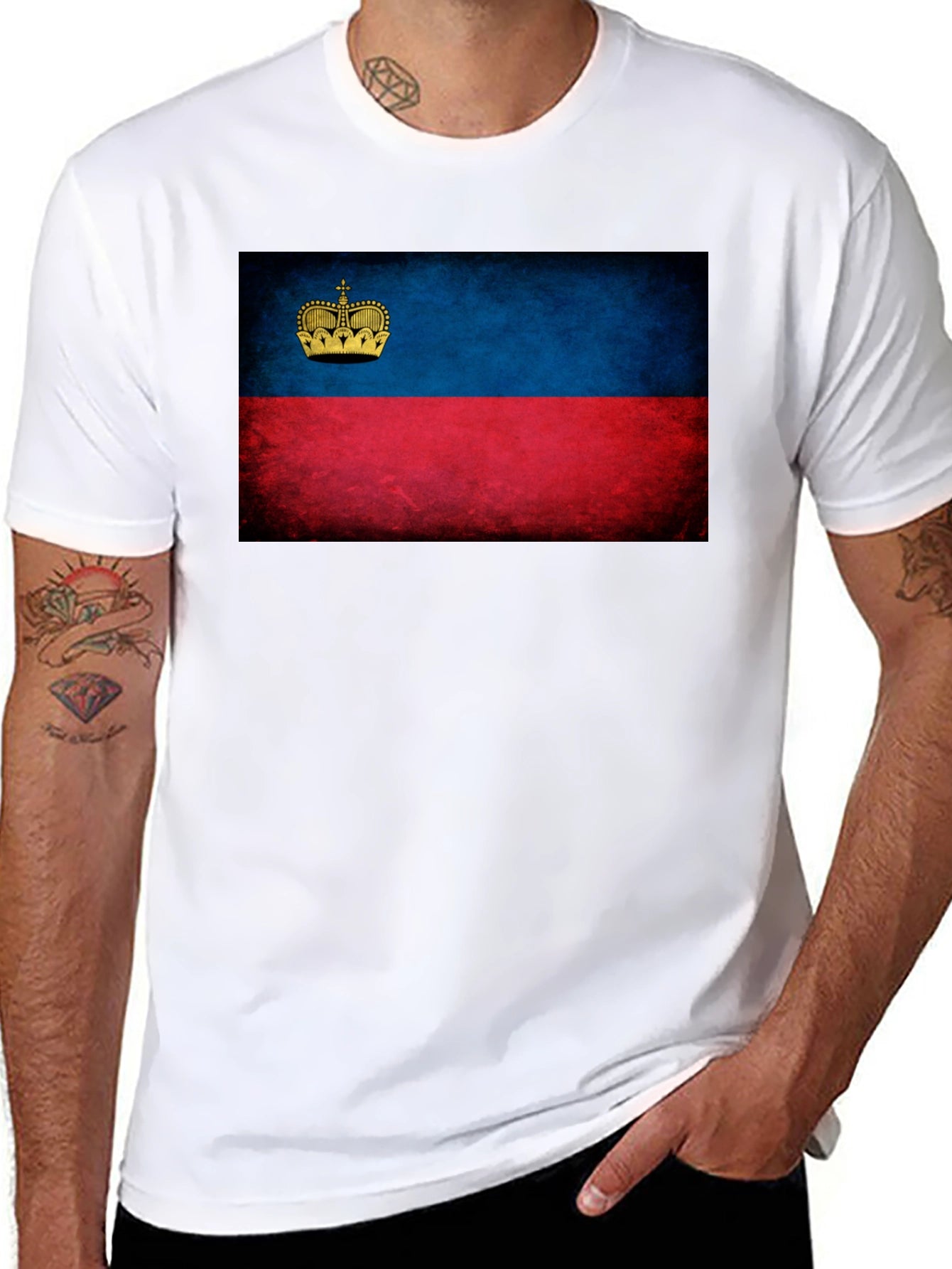 Liechtenstein Flag T-Shirt - Classic Design
