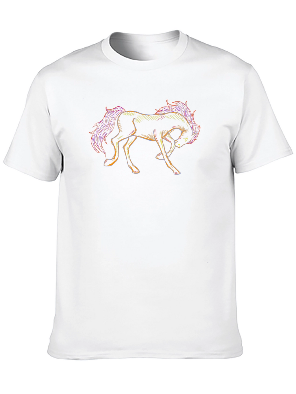 Horse Graphic T-Shirt - Black