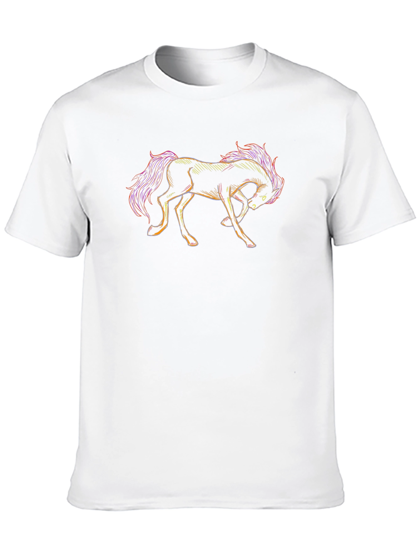 Horse Graphic T-Shirt - Black