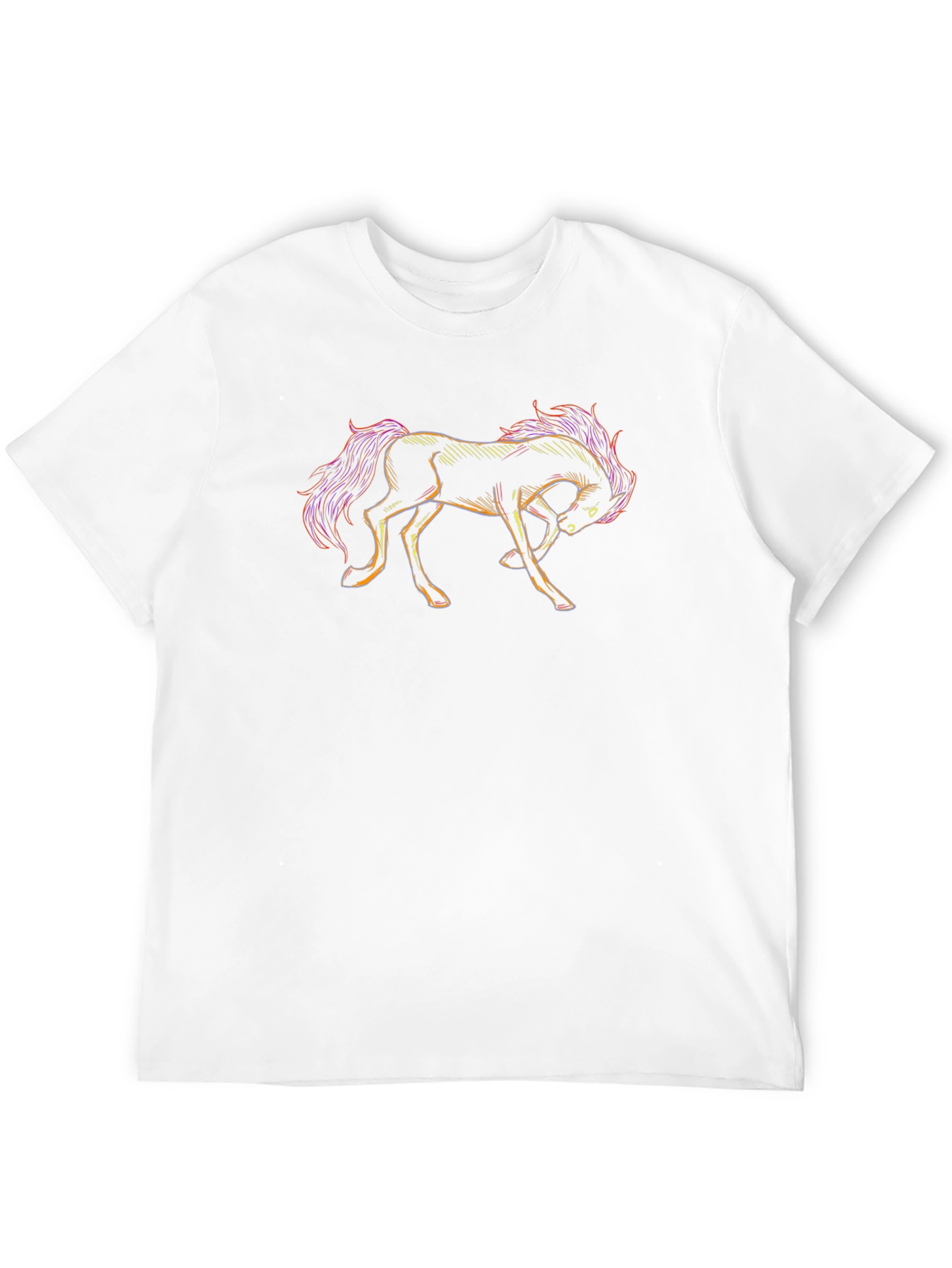 Horse Graphic T-Shirt - Black