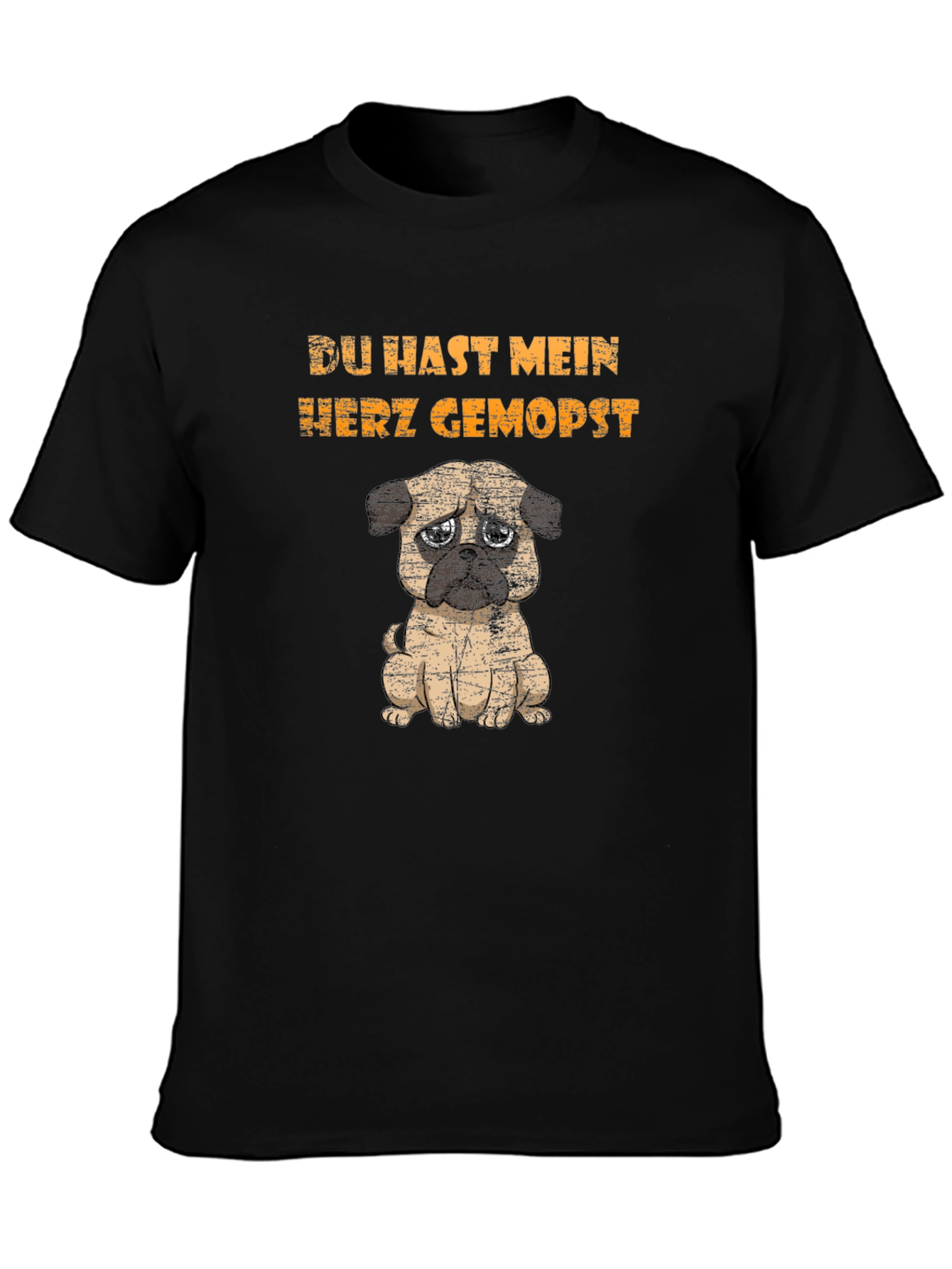 Du Hast Mein Herz Gemopst Pug Graphic Tee