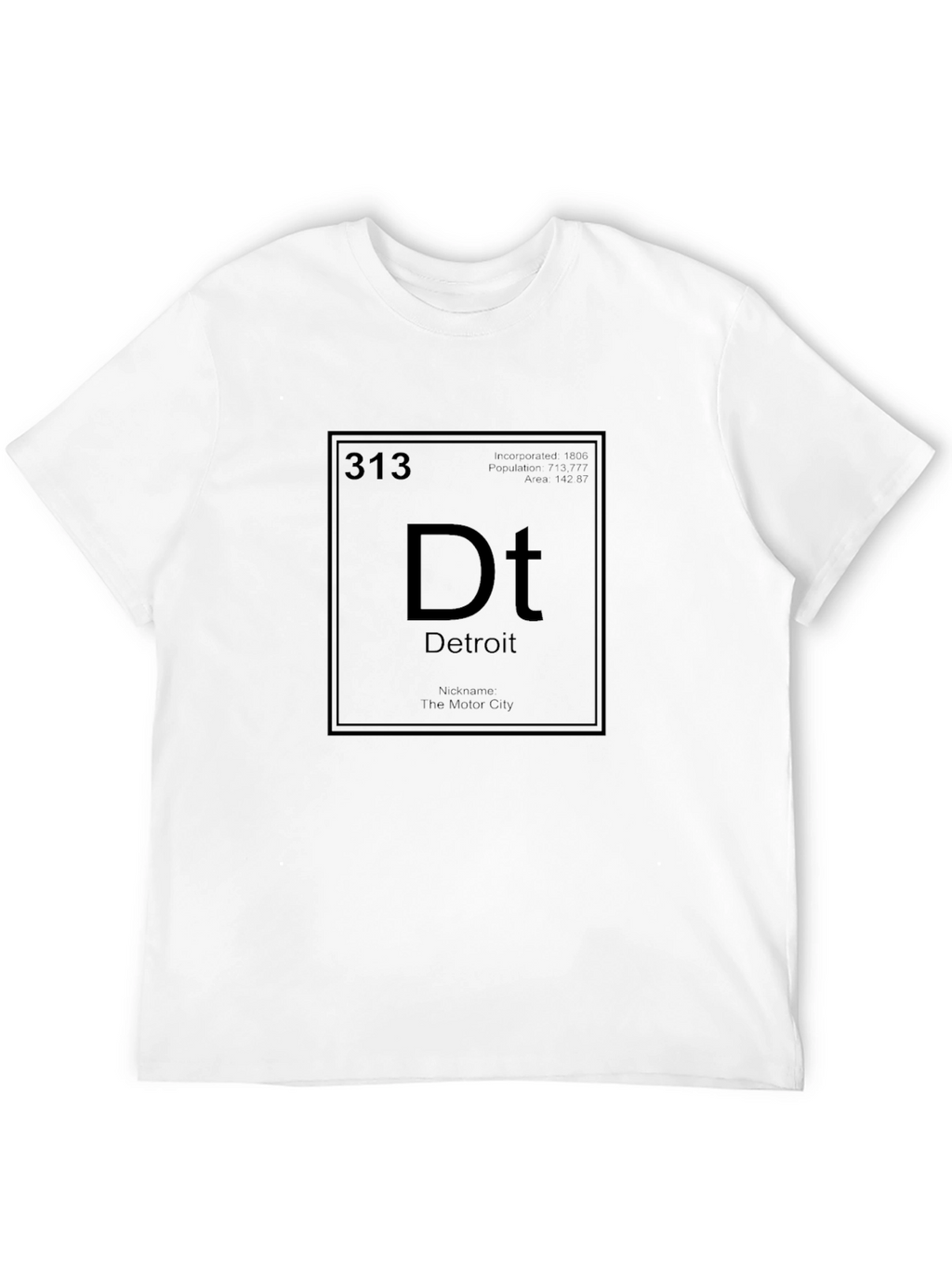 Detroit Periodic Table T-Shirt