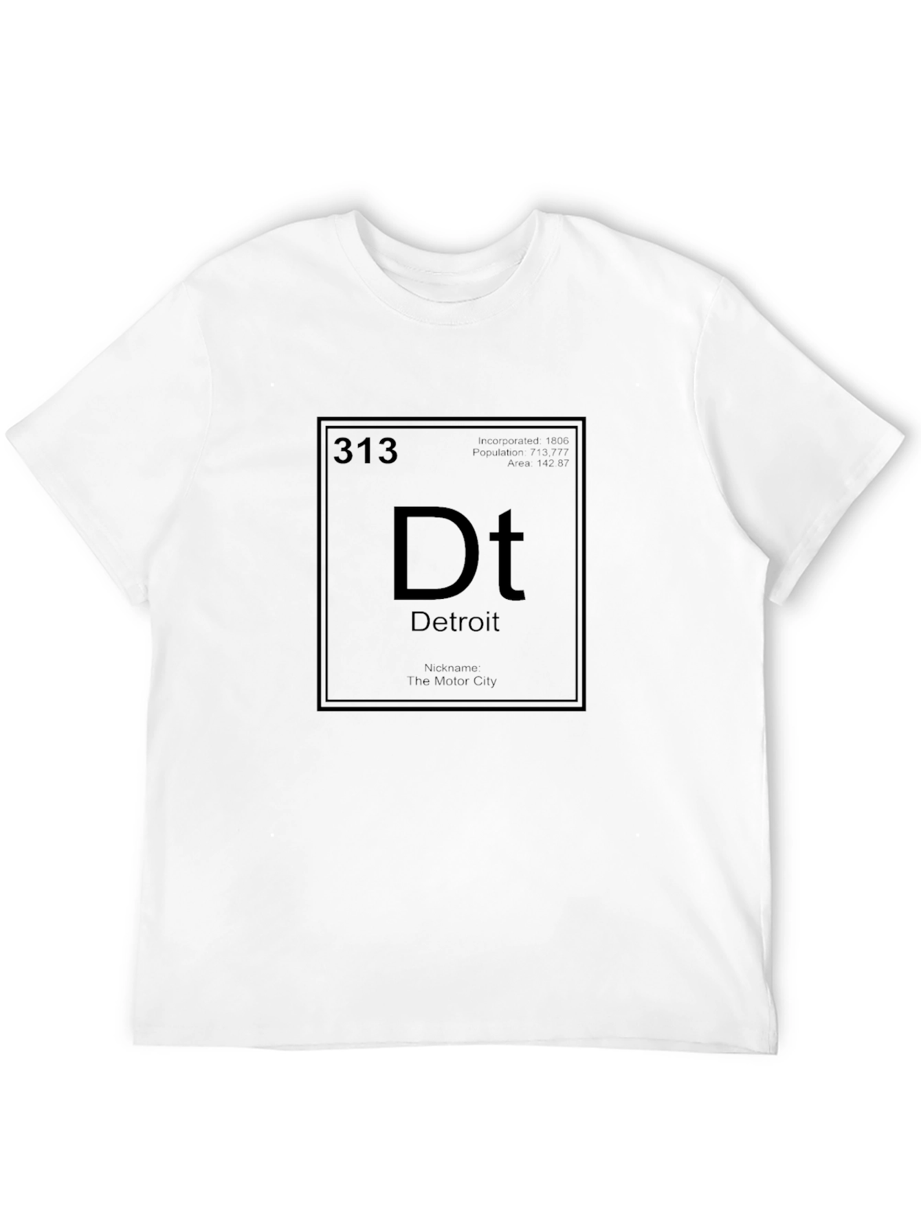 Detroit Periodic Table T-Shirt