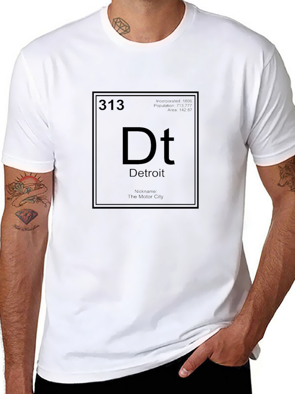 Detroit Periodic Table T-Shirt