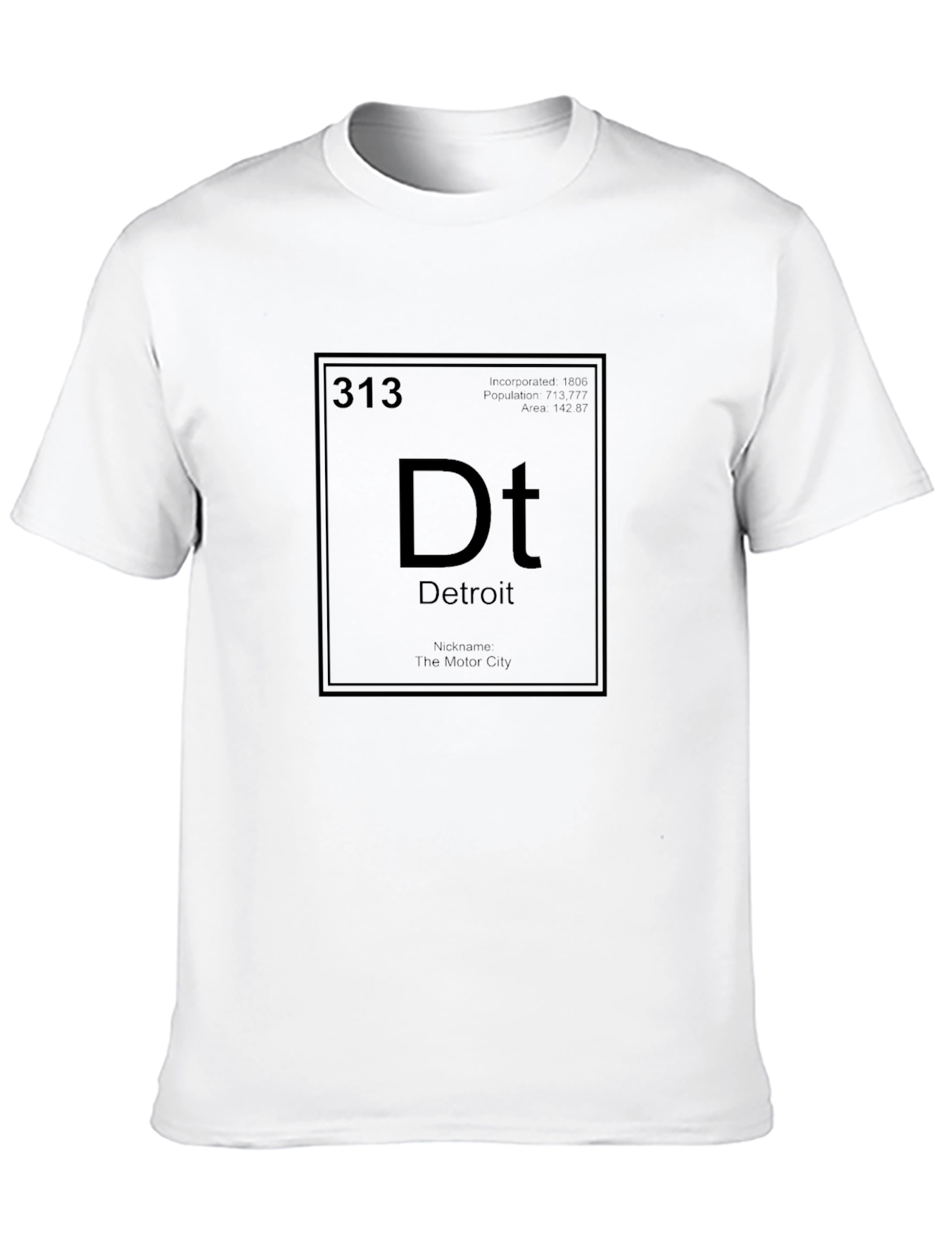 Detroit Periodic Table T-Shirt