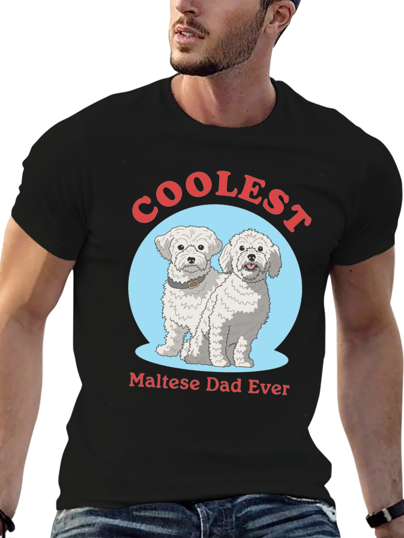 Coolest Maltese Dad Ever T-Shirt