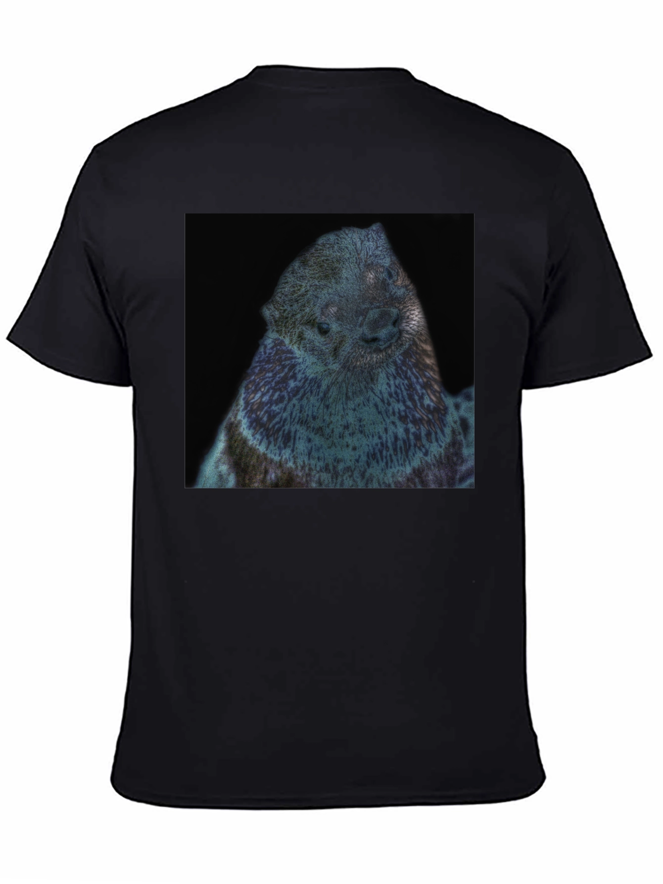 Otter Graphic Black T-Shirt