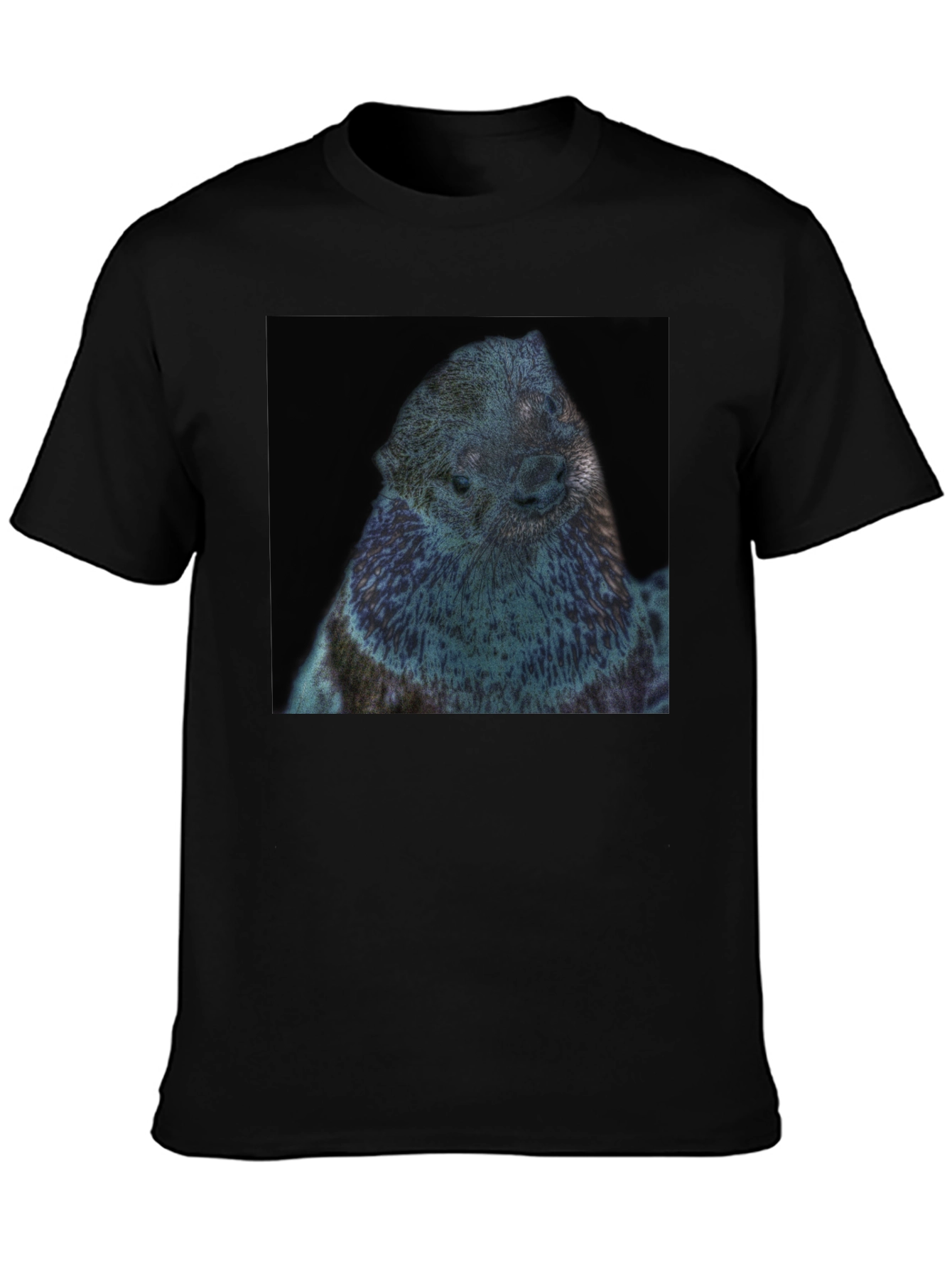 Otter Graphic Black T-Shirt