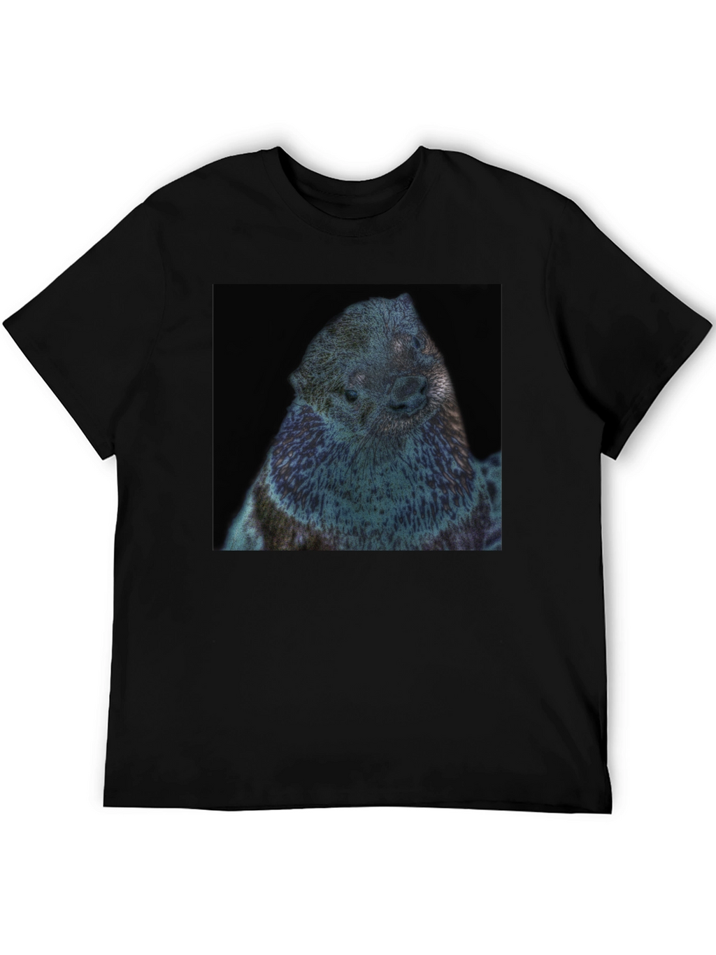 Otter Graphic Black T-Shirt
