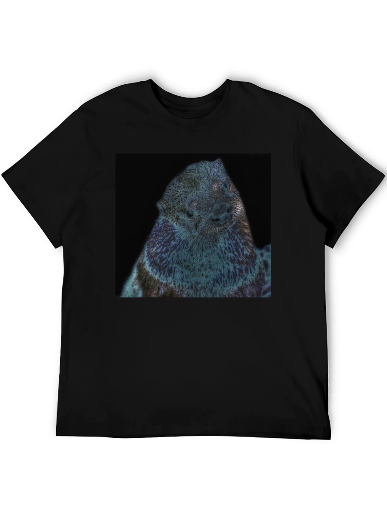 Otter Graphic Black T-Shirt