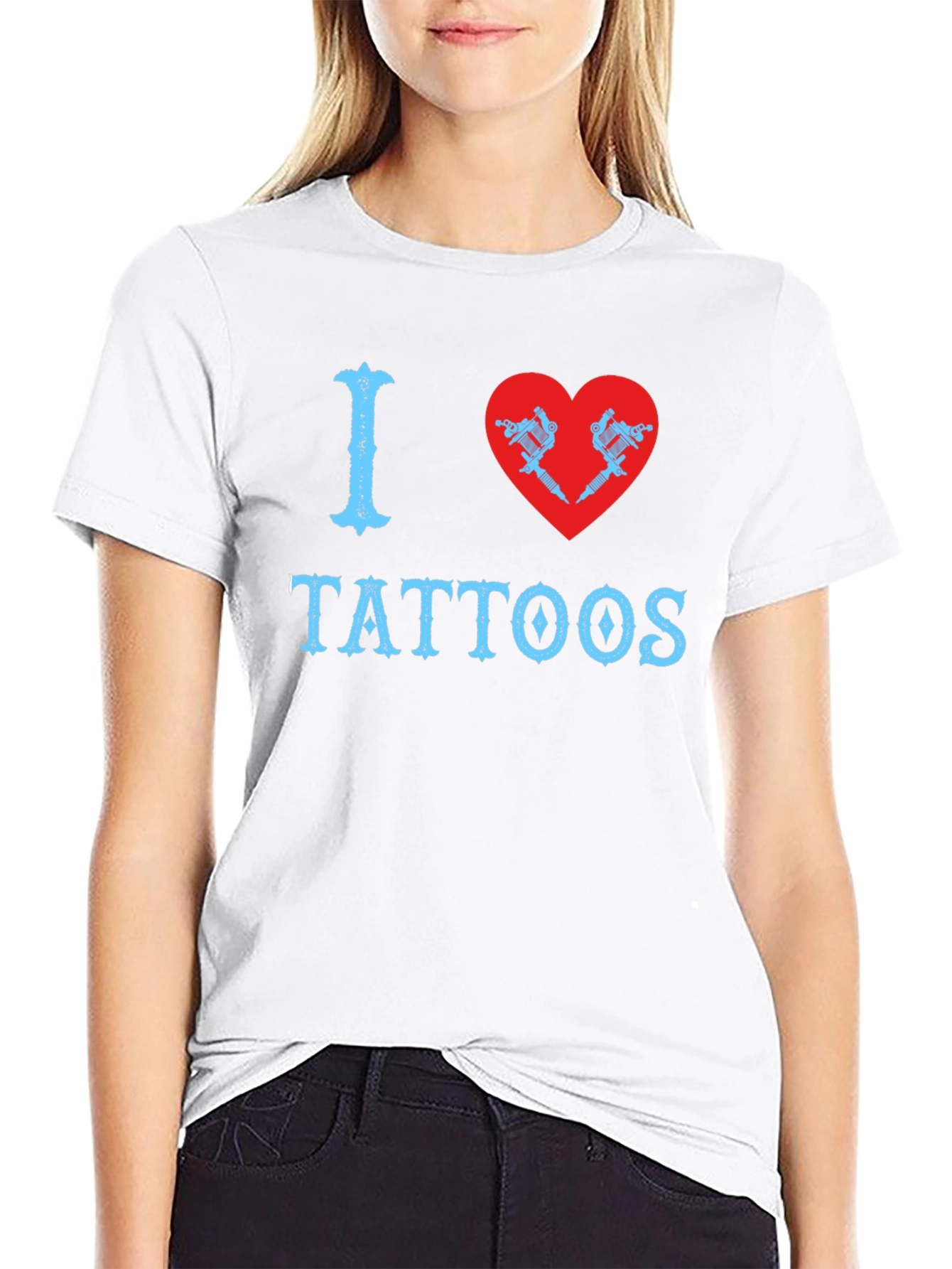 I Love Tattoos T-Shirt - Black