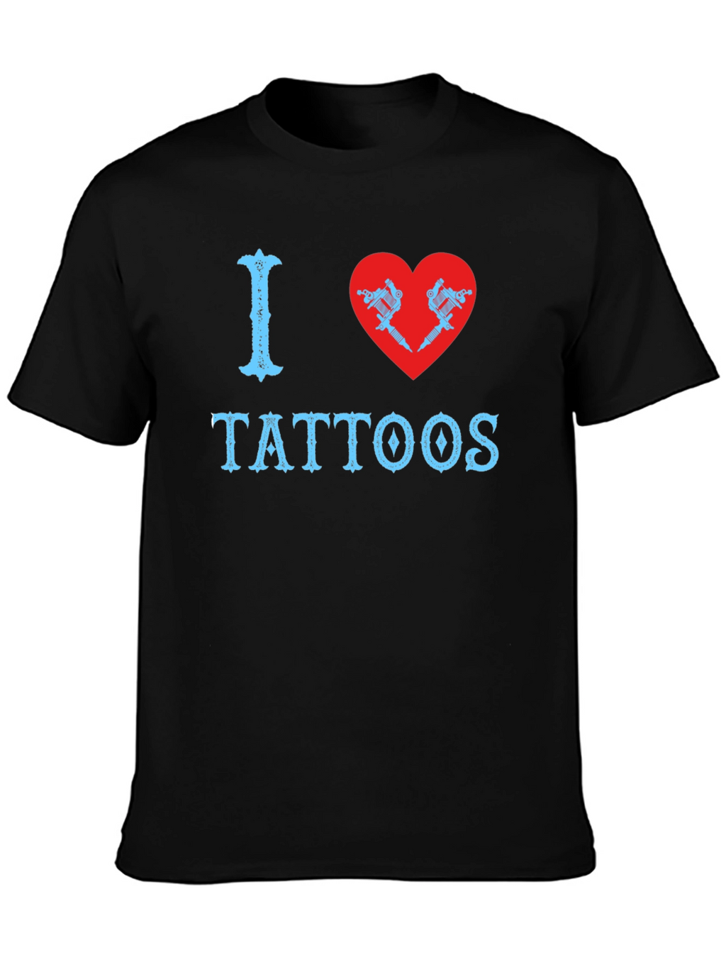 I Love Tattoos T-Shirt - Black
