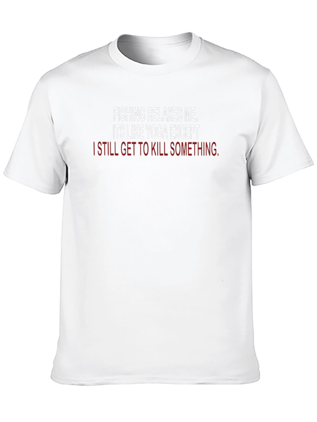 Fishing & Yoga Humor T-Shirt