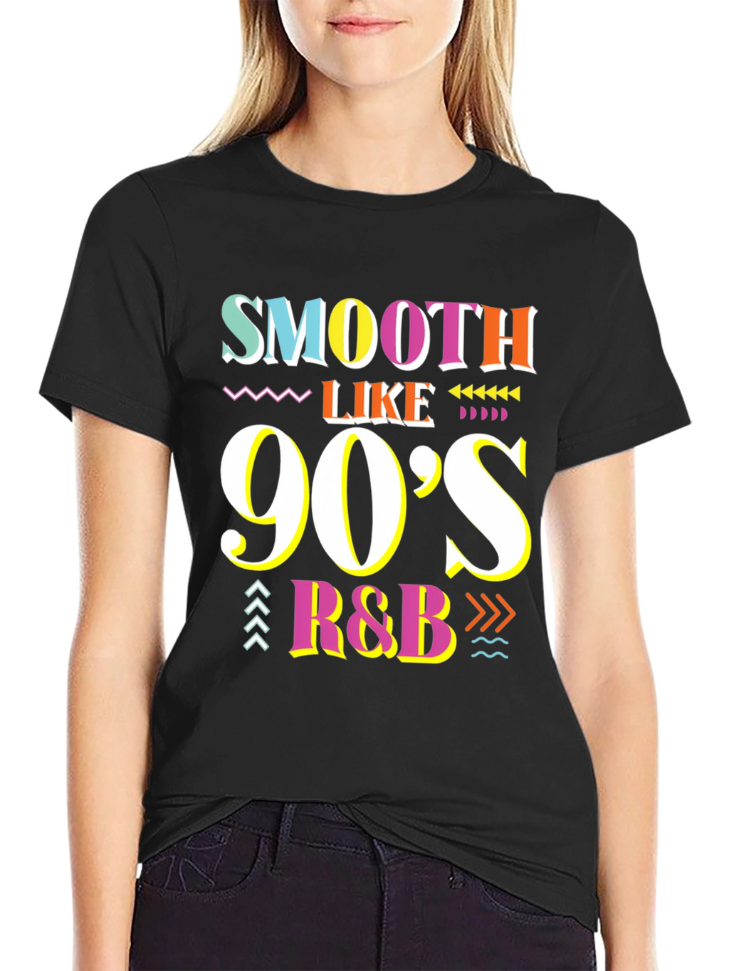 Smooth Like 90s R&B Black T-Shirt