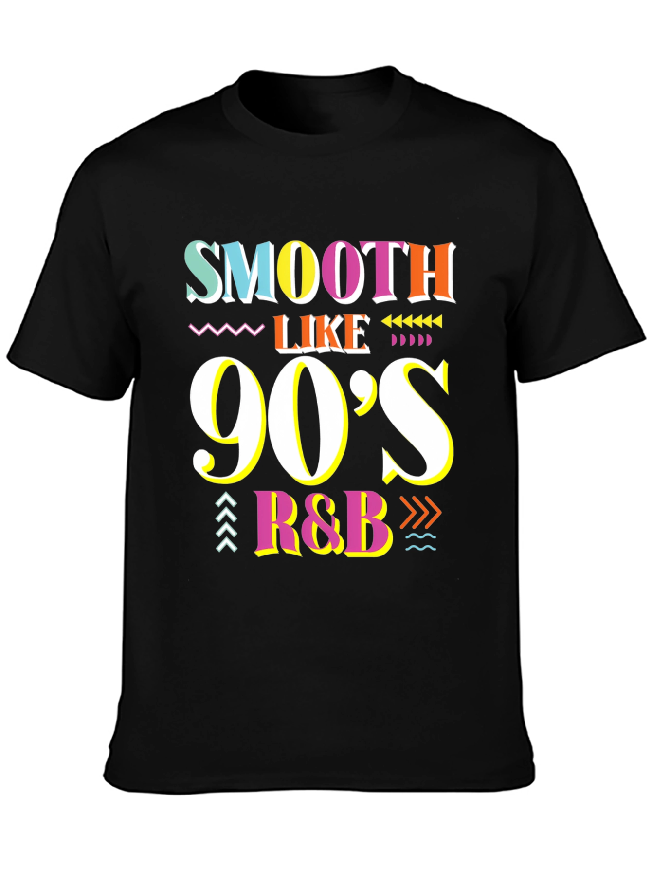 Smooth Like 90s R&B Black T-Shirt