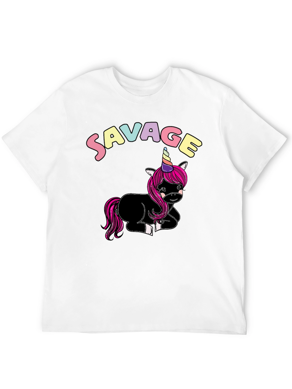 Savage Unicorn Graphic T-Shirt