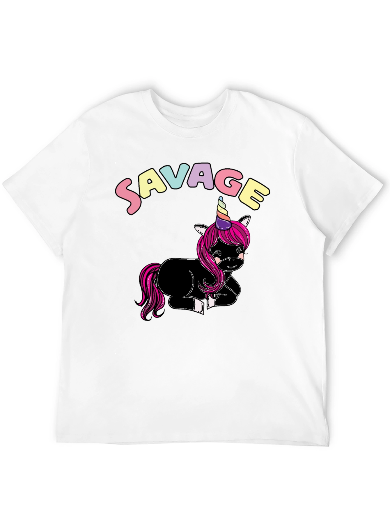 Savage Unicorn Graphic T-Shirt