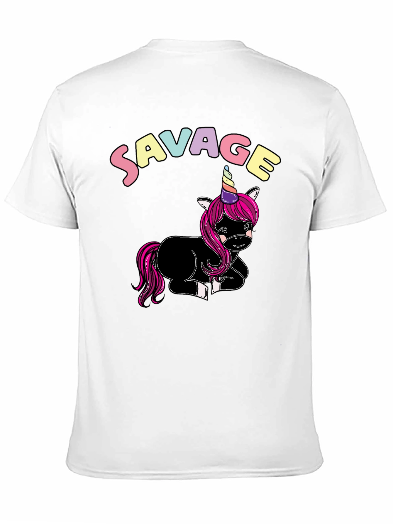 Savage Unicorn Graphic T-Shirt