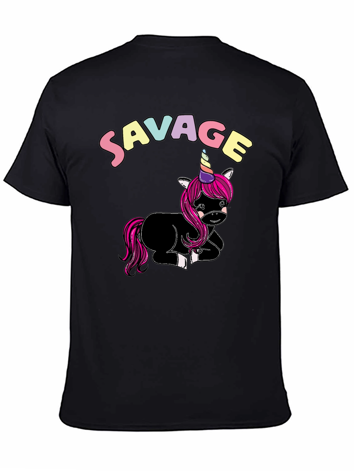 Savage Unicorn Graphic T-Shirt