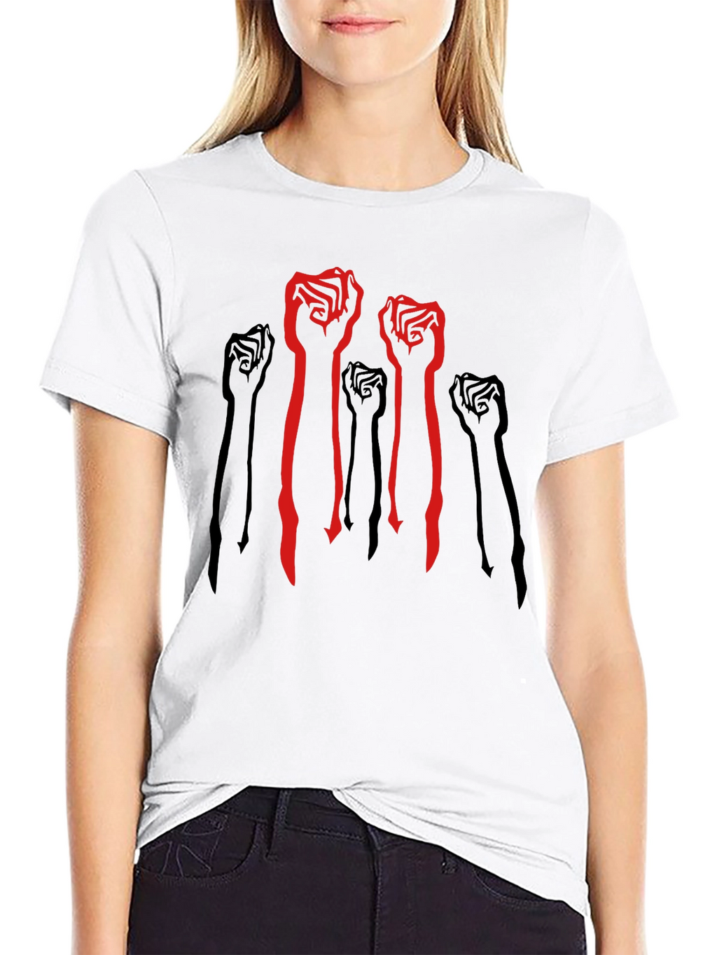 Empowered Fist Graphic Tee - Black