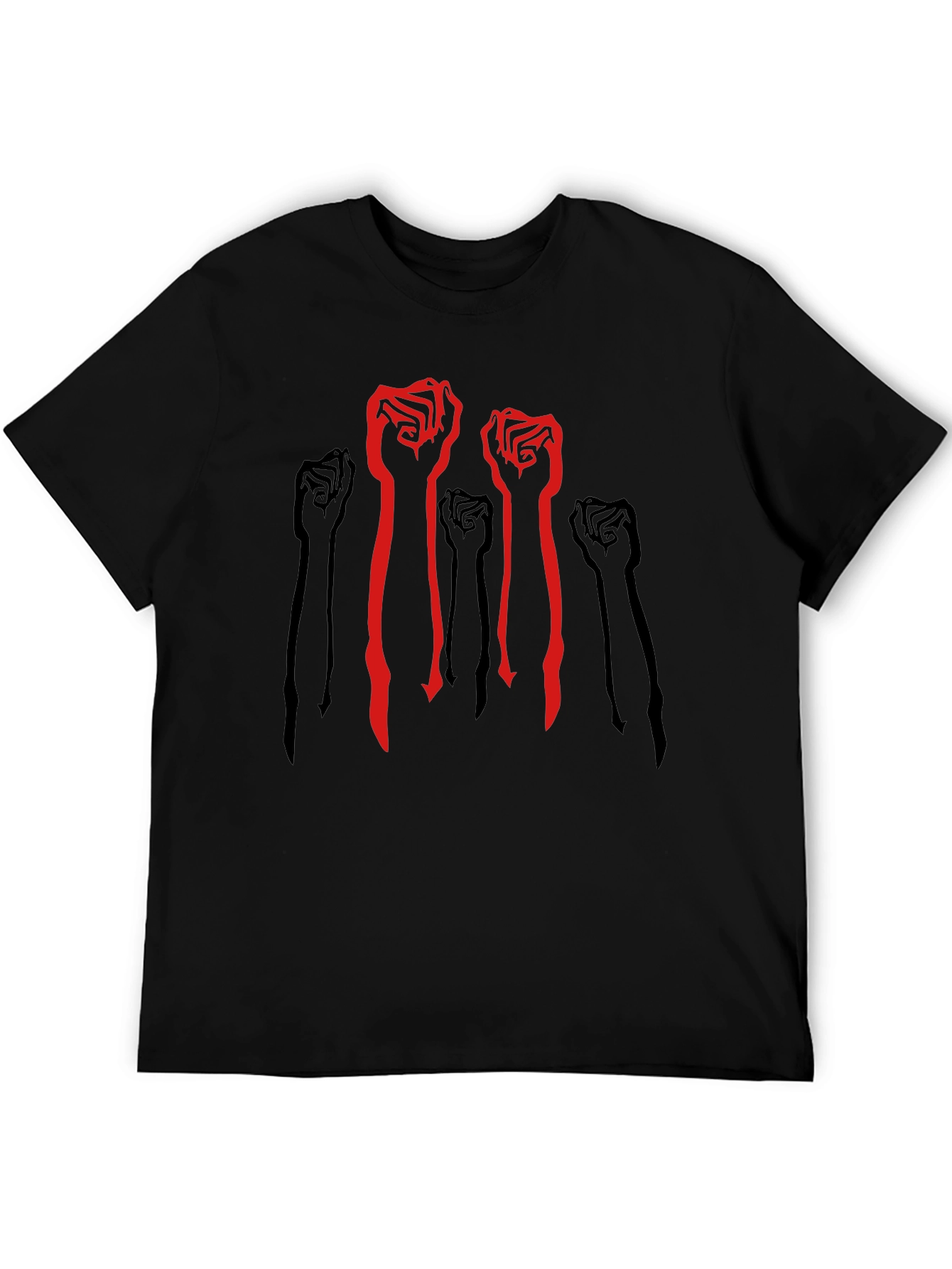 Empowered Fist Graphic Tee - Black