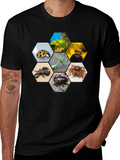 Insect Hexagon T-Shirt - Unique Nature Design