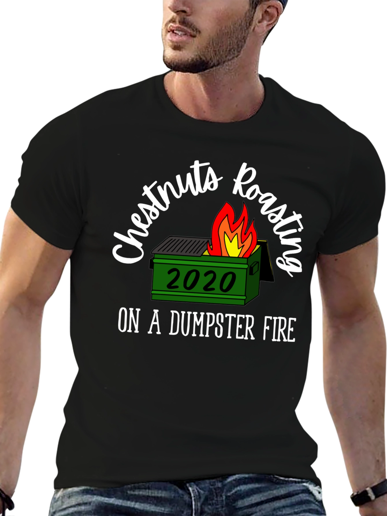 2020 Dumpster Fire T-Shirt Chestnuts Roasting