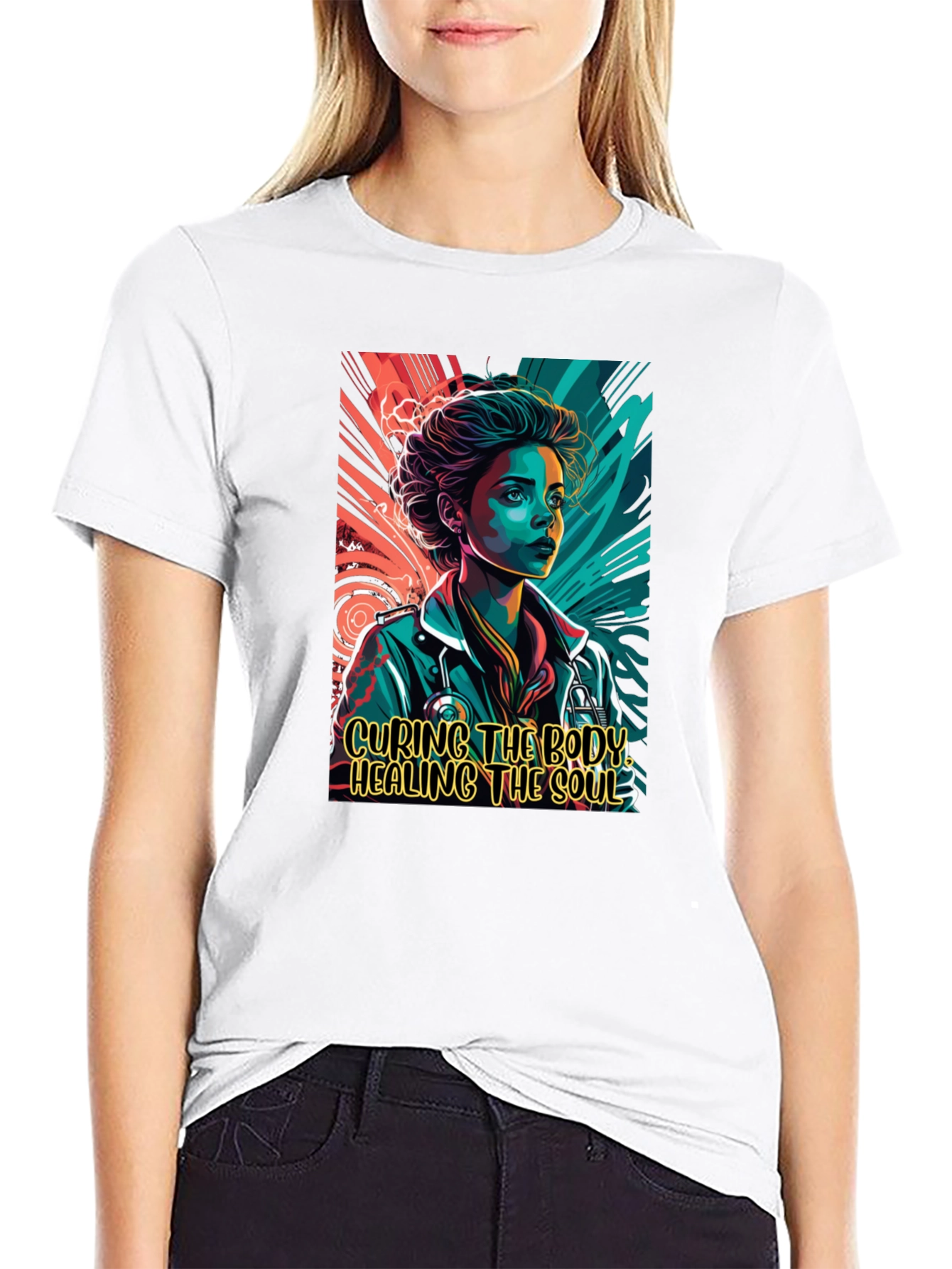 Curing the Body Healing the Soul Graphic Tee