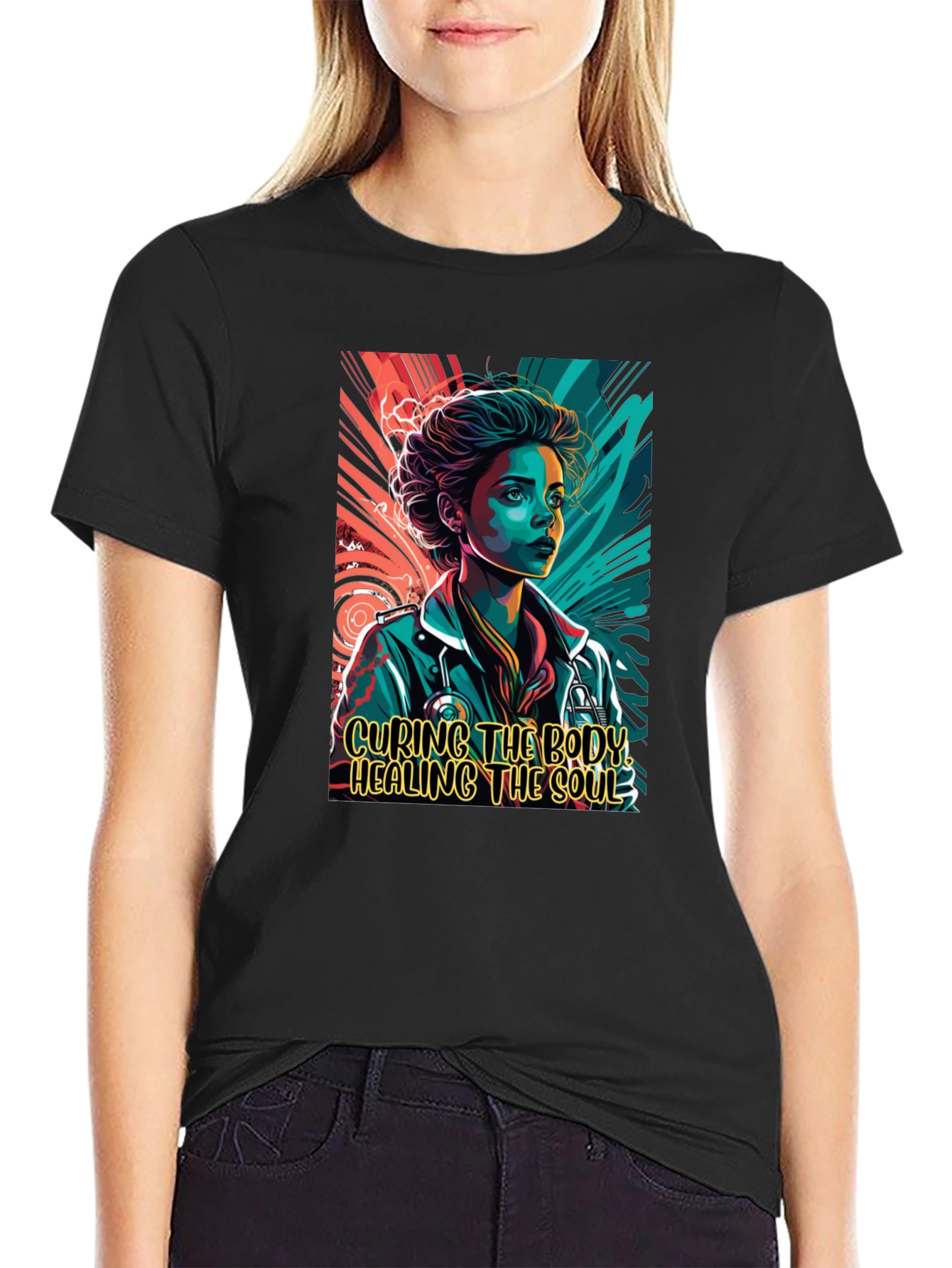 Curing the Body Healing the Soul Graphic Tee