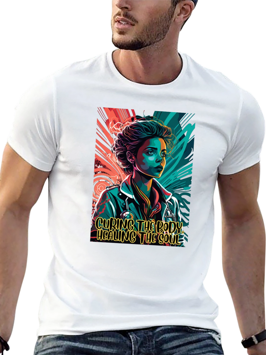 Curing the Body Healing the Soul Graphic Tee