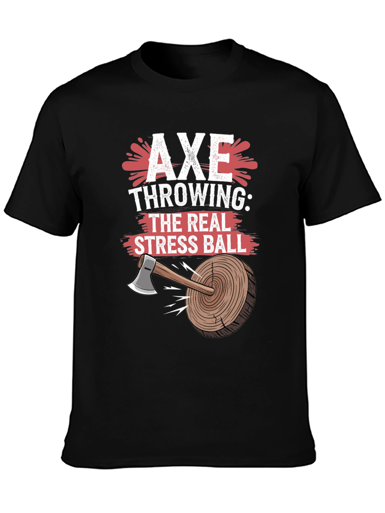 Axe Throwing Stress Ball T-Shirt