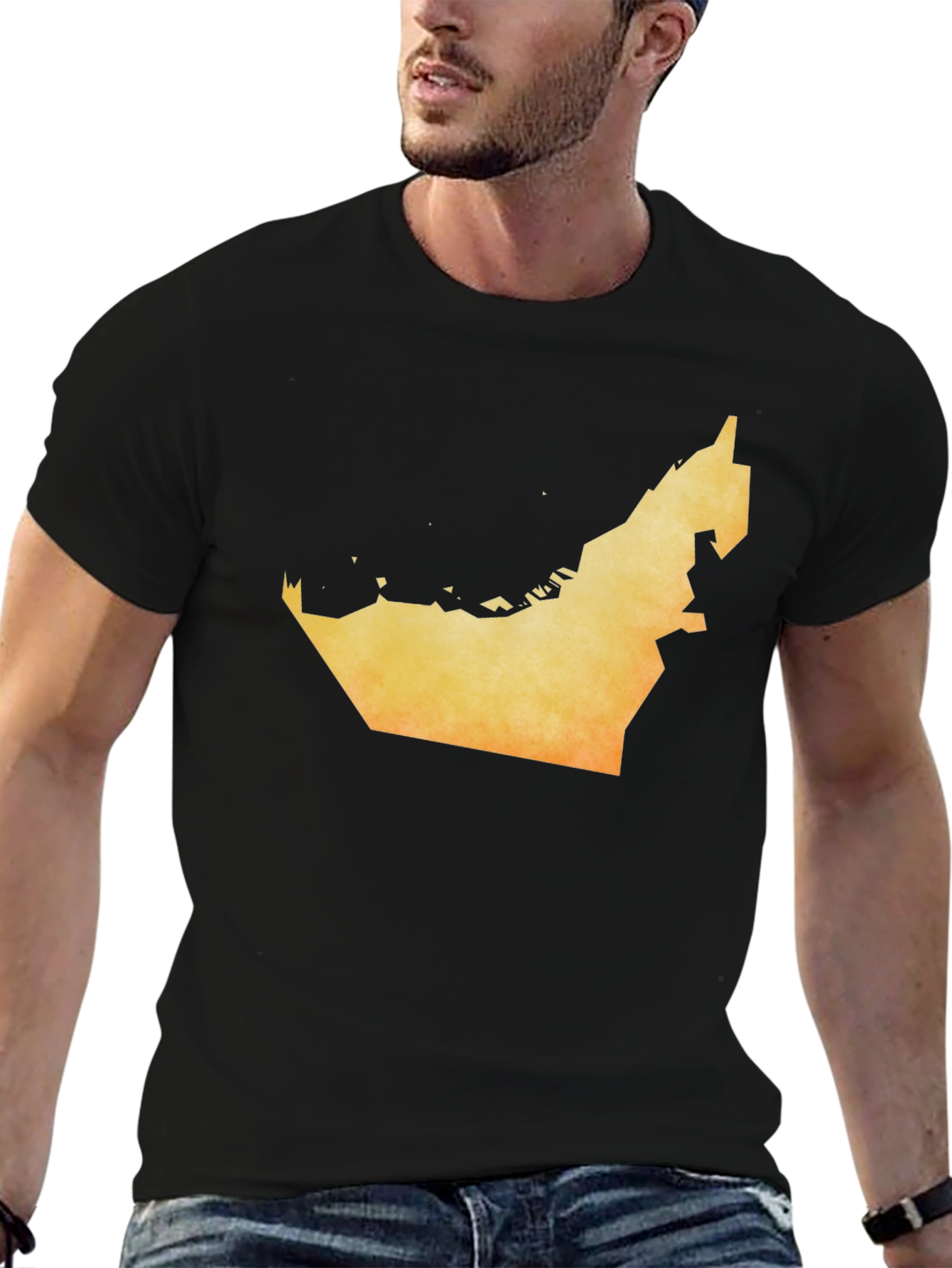 UAE Map Graphic T-Shirt