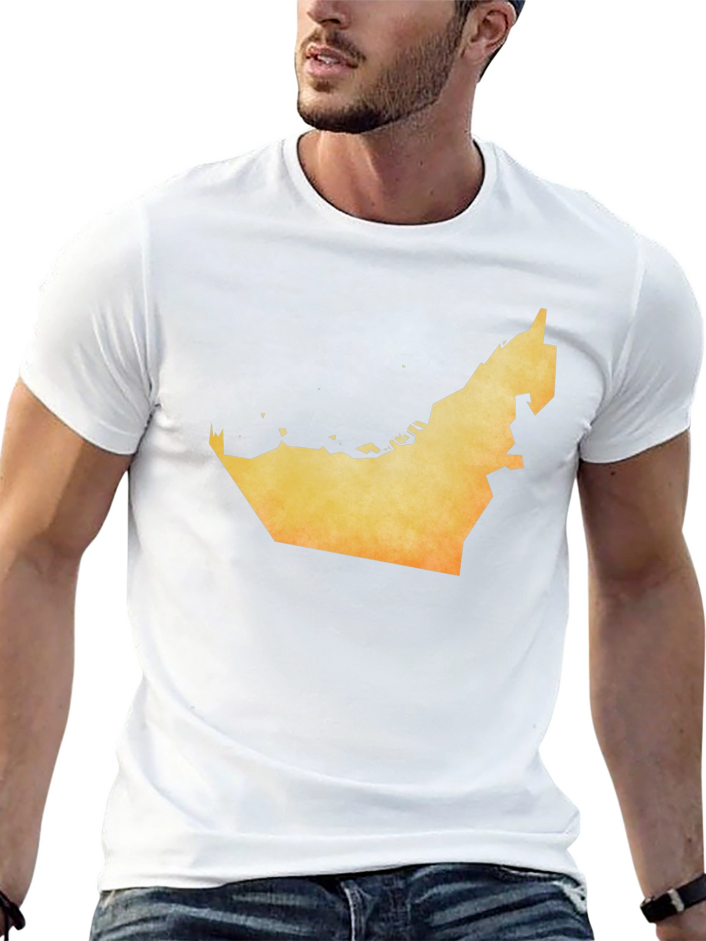 UAE Map Graphic T-Shirt