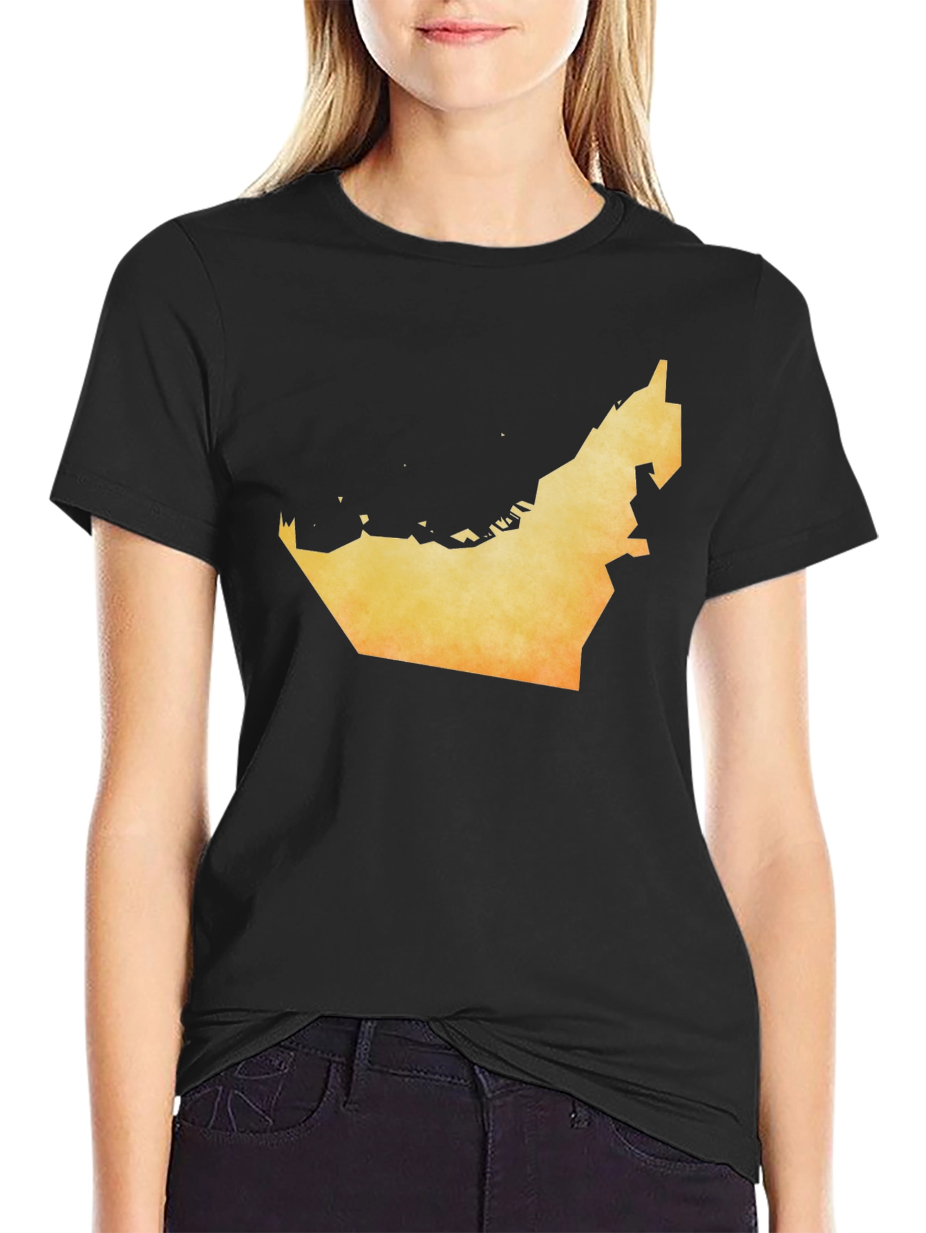 UAE Map Graphic T-Shirt