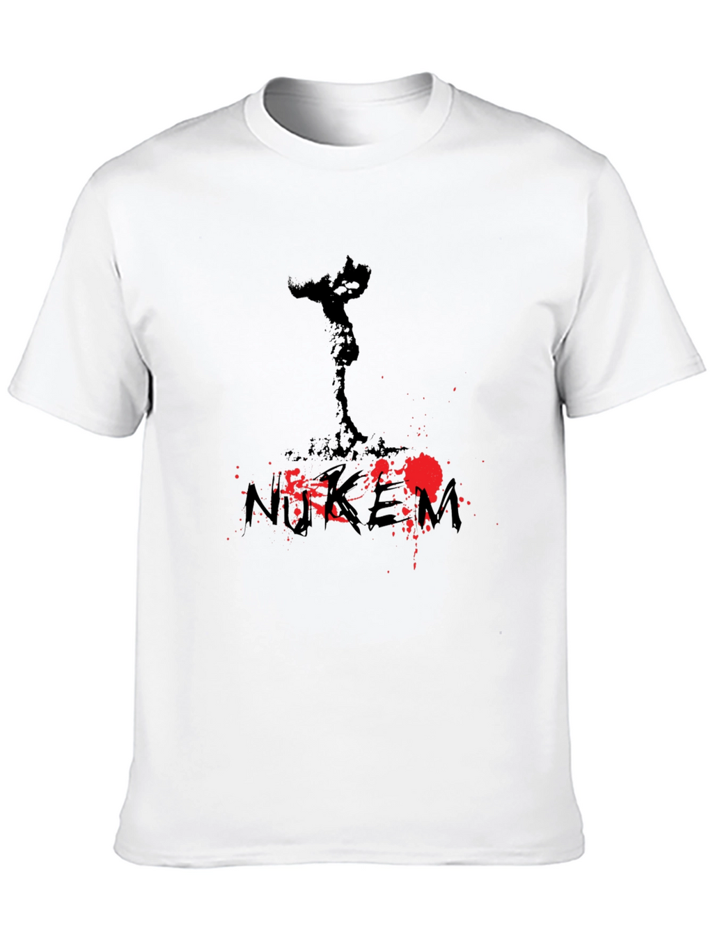 NUKEM Graphic Print Mens T-Shirt - Black