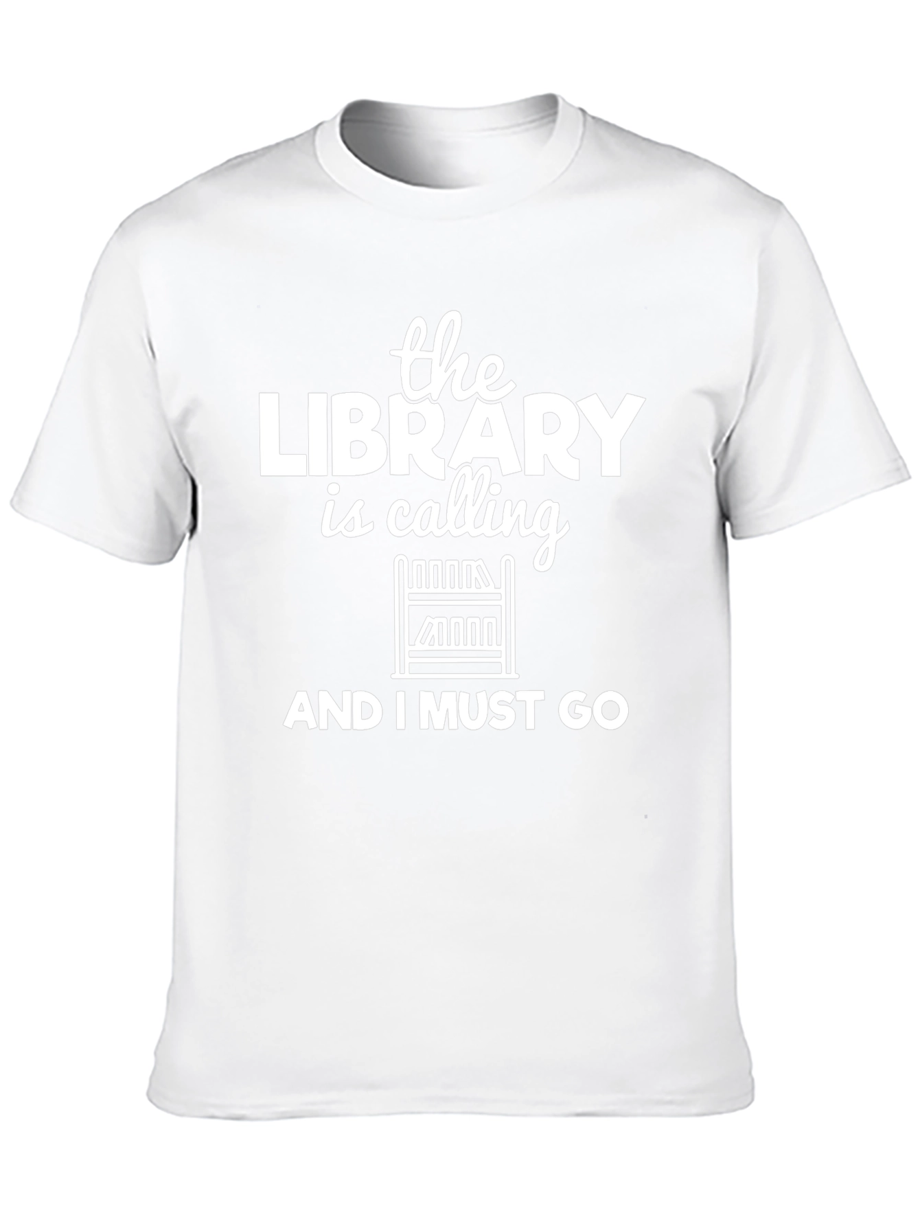 Library is Calling Black Graphic Tee