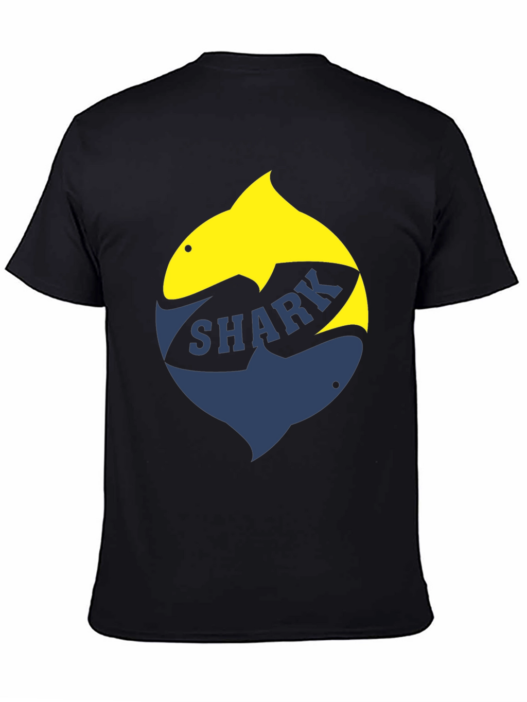 Shark Graphic T-Shirt - Stylish Two-Tone Design