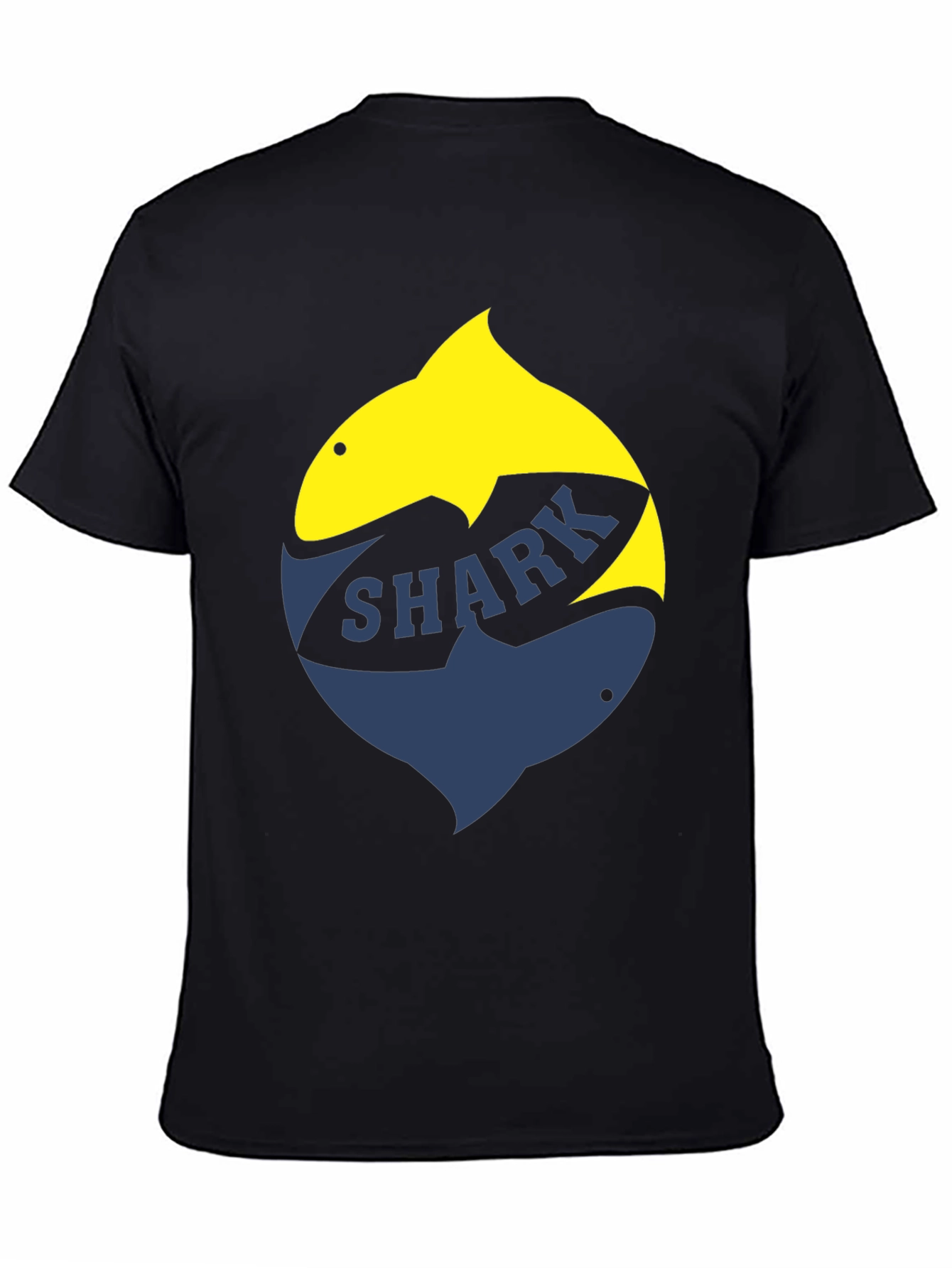 Shark Graphic T-Shirt - Stylish Two-Tone Design