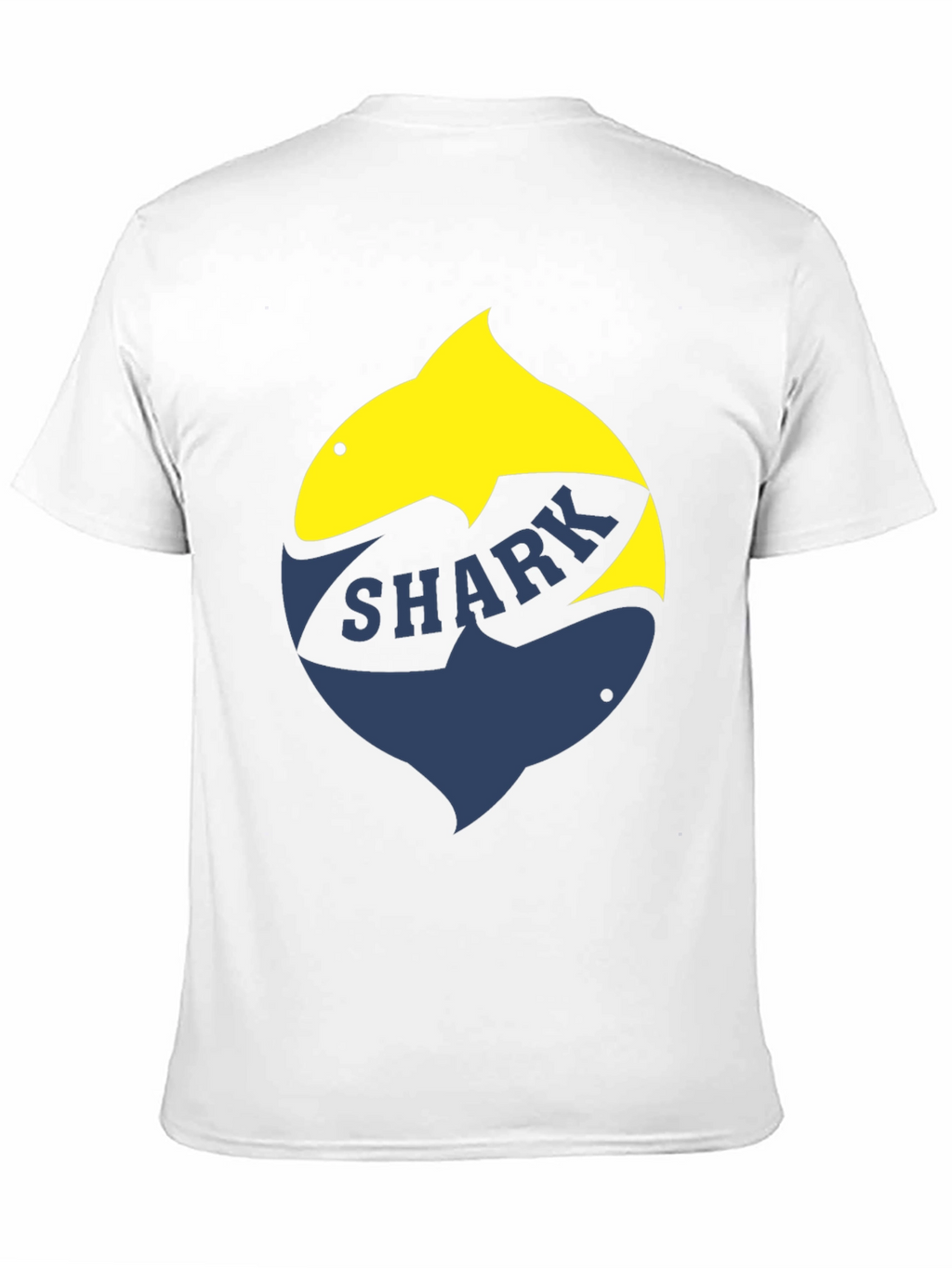 Shark Graphic T-Shirt - Stylish Two-Tone Design