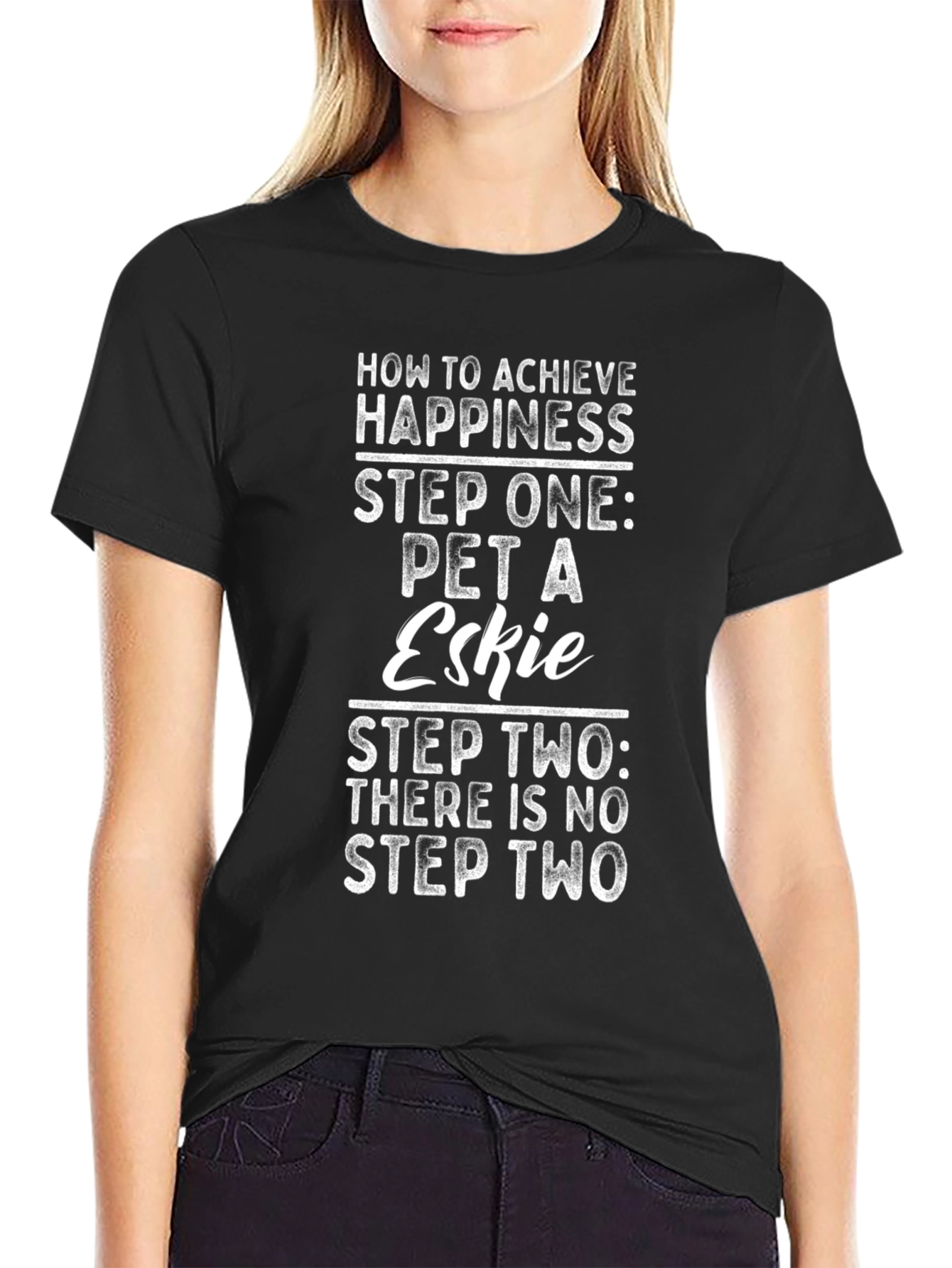 Pet a Eskie T-Shirt: Achieve Happiness in One Step