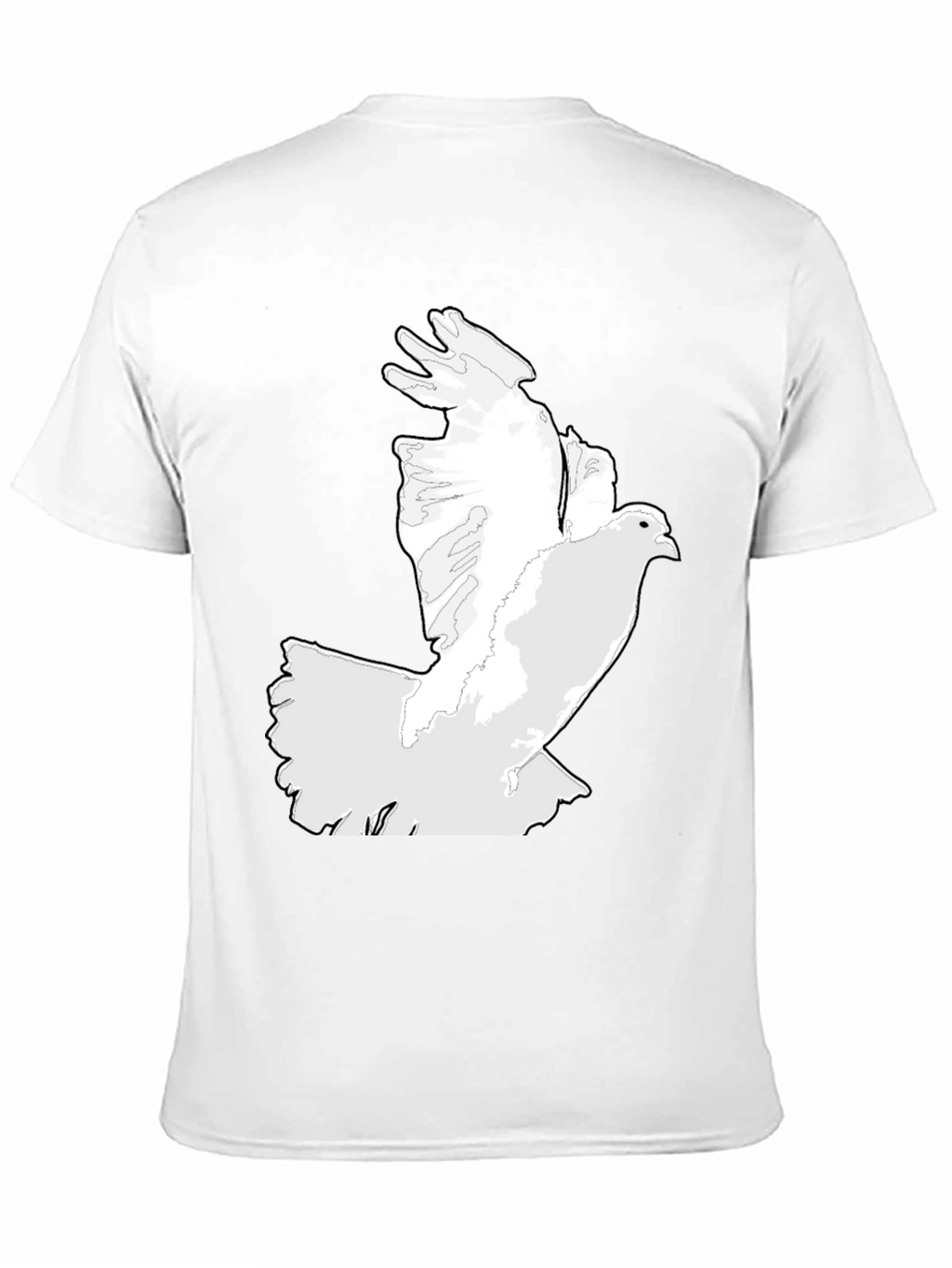 Dove Graphic Print Black T-Shirt