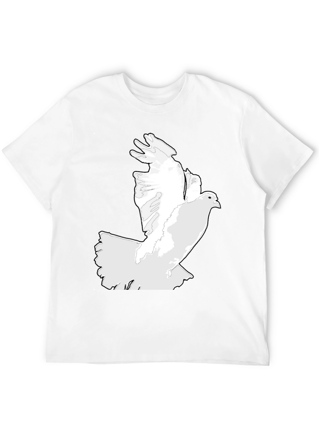 Dove Graphic Print Black T-Shirt