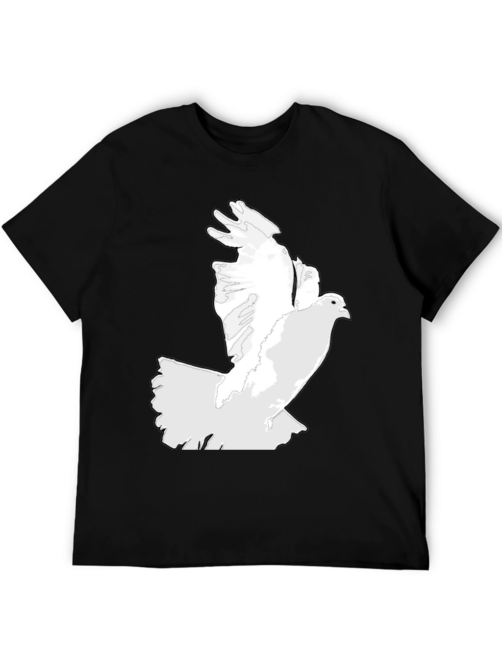 Dove Graphic Print Black T-Shirt