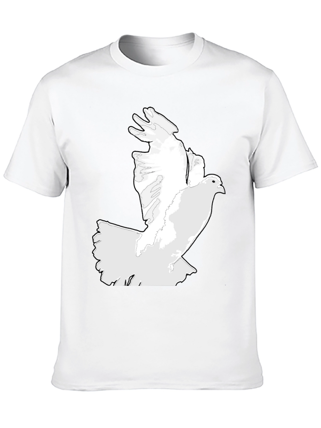 Dove Graphic Print Black T-Shirt