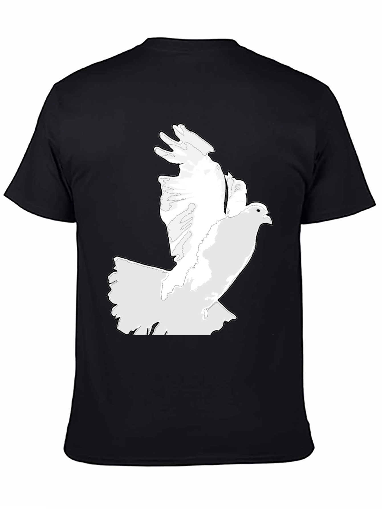 Dove Graphic Print Black T-Shirt