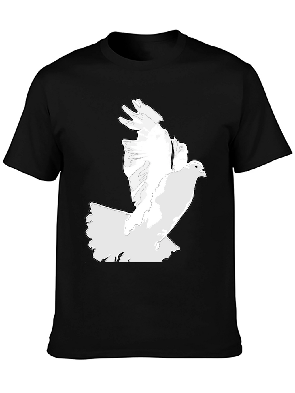Dove Graphic Print Black T-Shirt