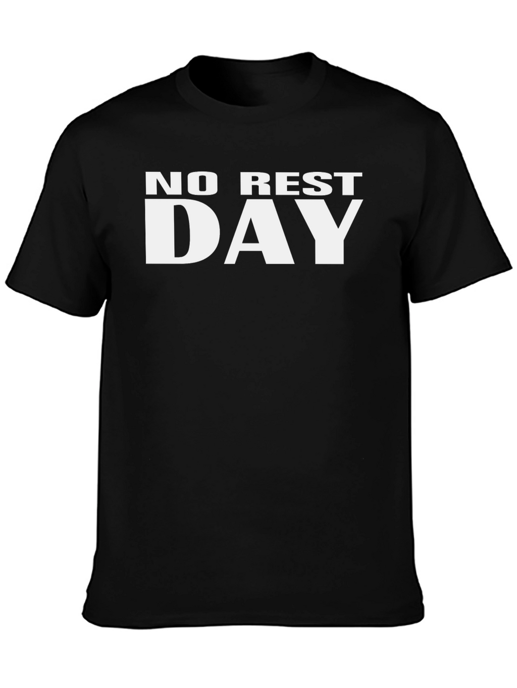 No Rest Day Black Graphic Tee