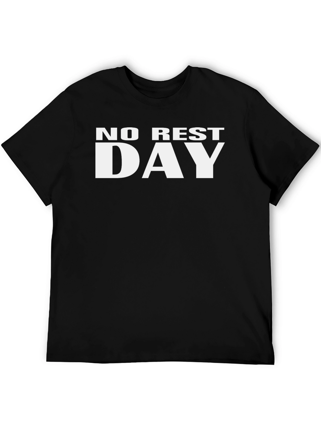 No Rest Day Black Graphic Tee